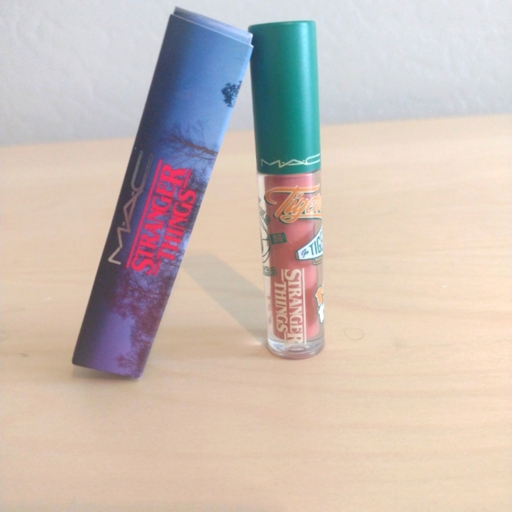 MAC Stranger Things Lipglass, Eerie El, Full Size 0.1 oz.